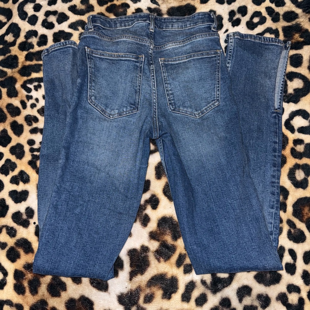 Zara Women's Straight Leg Blue Jeans